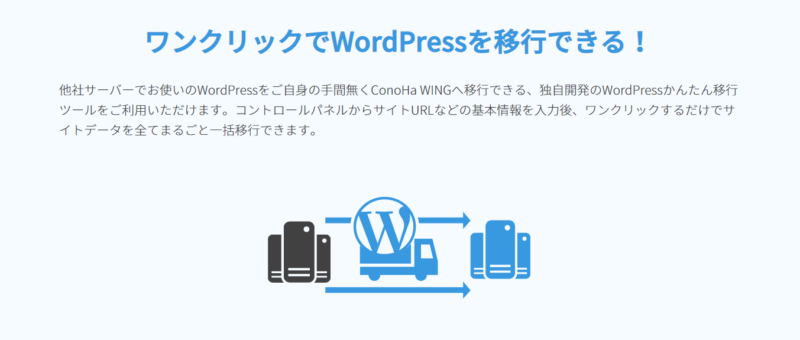 ConoHa Wing簡単移行機能