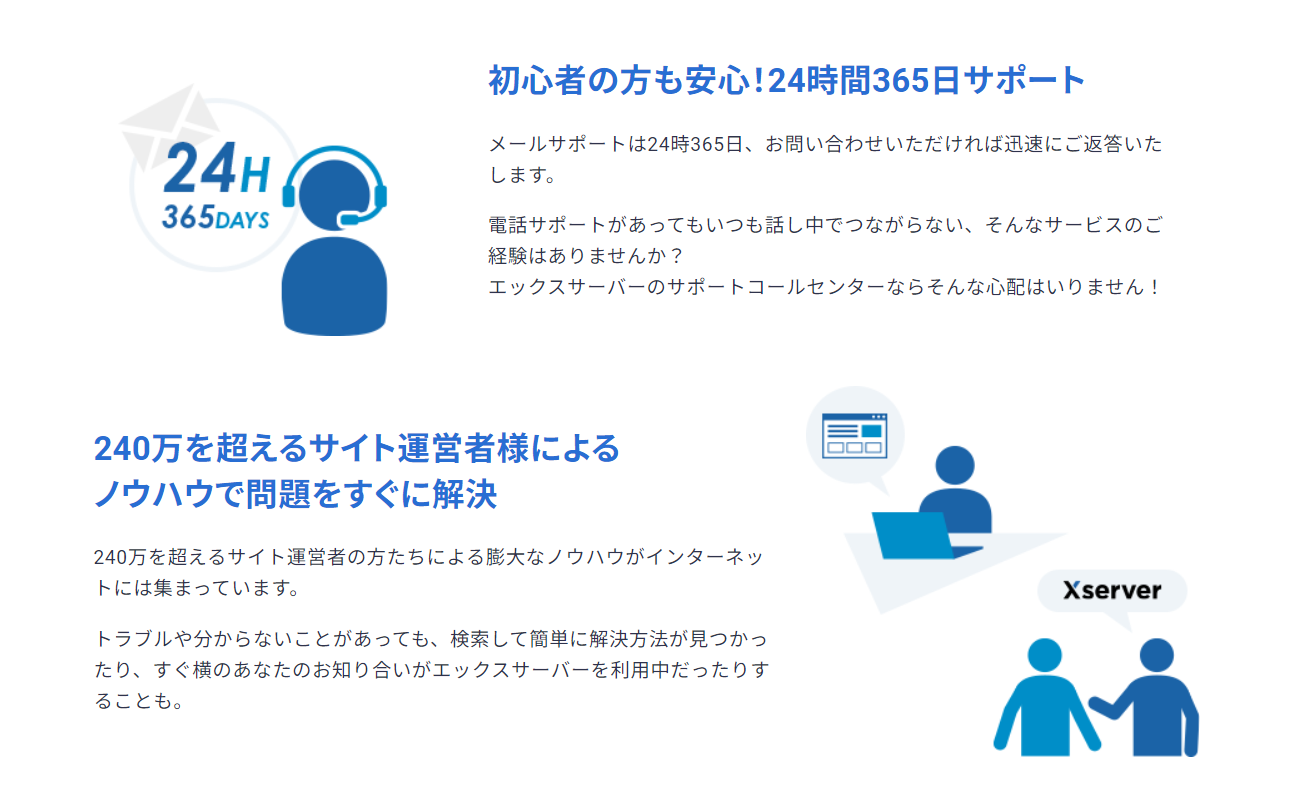 エックスサーバーサポート